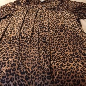 Cheetah print house coat